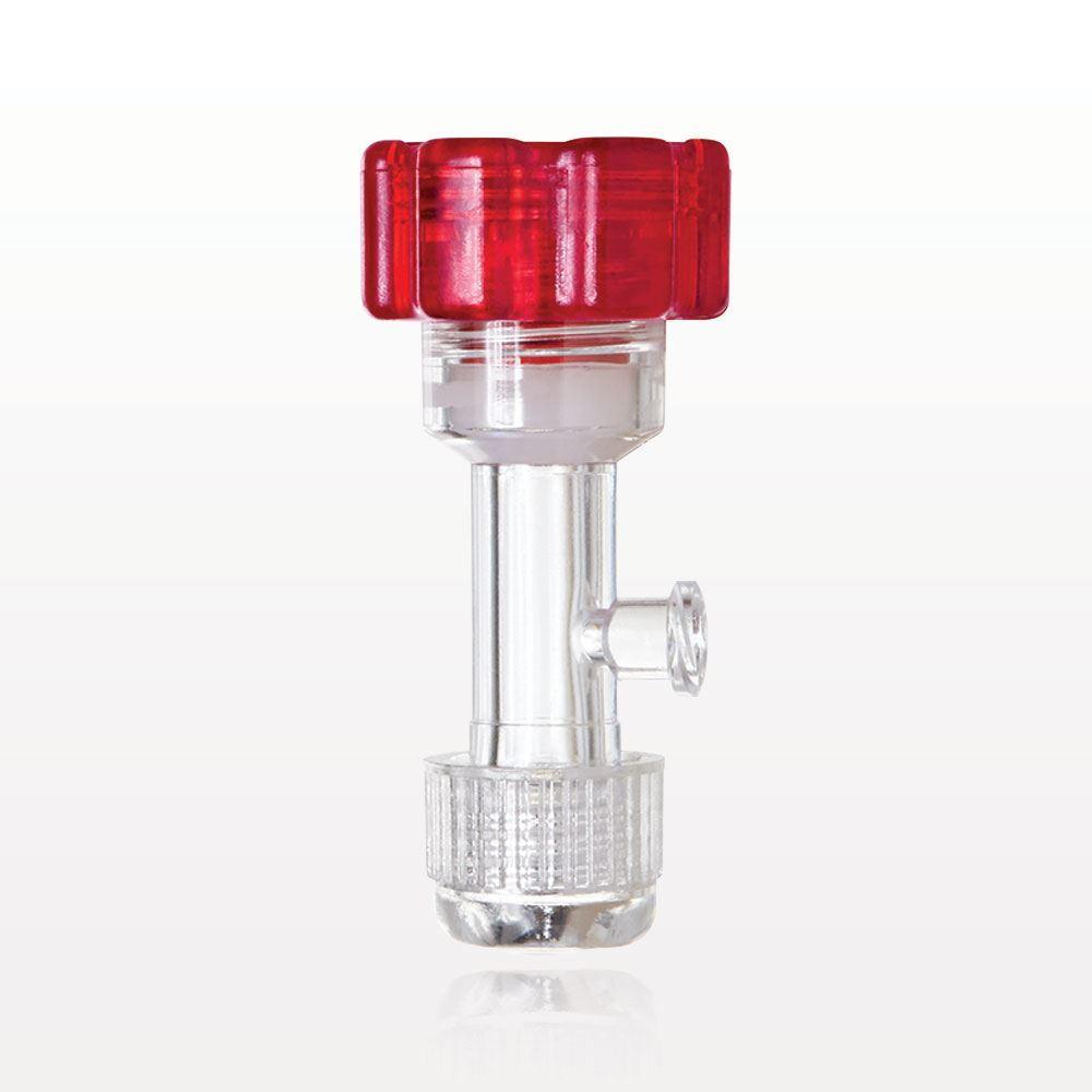 Tuohy Borst Adapter, Threaded Flare Connector, Female Luer Lock Sideport