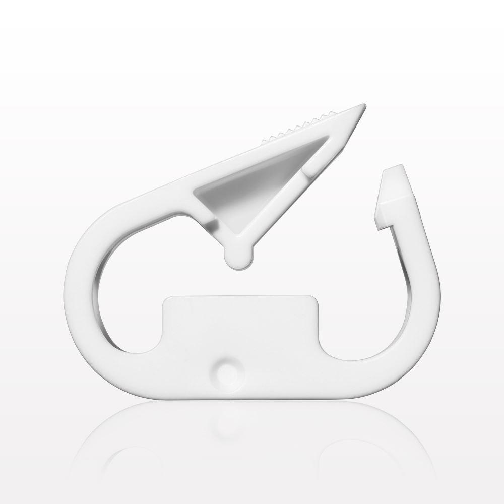 Pinch Clamp with Sidewall, White