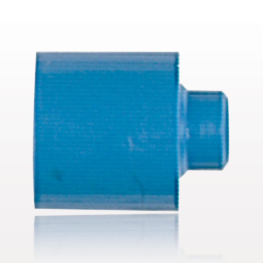 Straight Connector, Reducer, Tubing Port, Blue