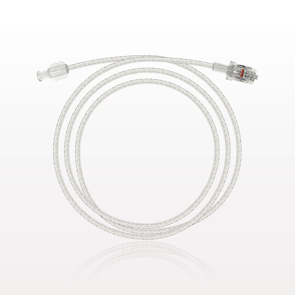 Bonded Braided High-Pressure Extension Line, Female Luer Lock to Rotating Male Luer Lock