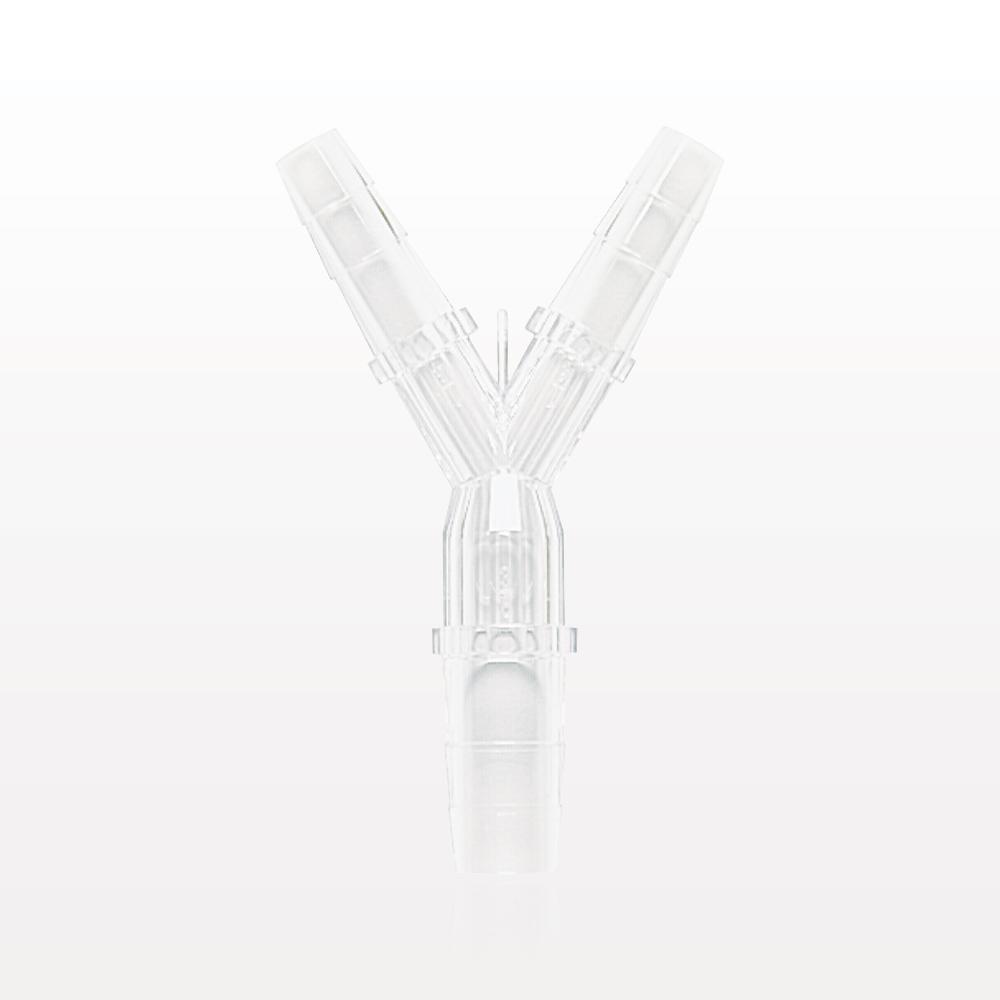 Y Connector, Reducer, Barbed, Clear