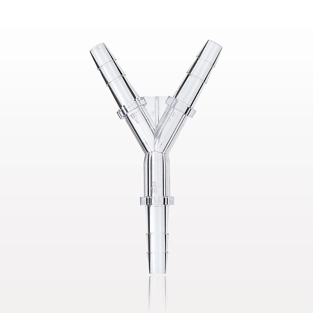 Y Connector, Barbed, Clear