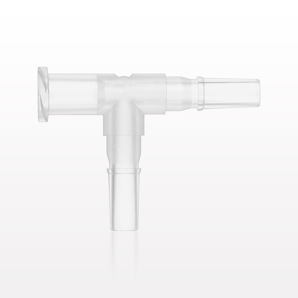 T Connector, Female Luer Lock, Male Luer Slips, Natural