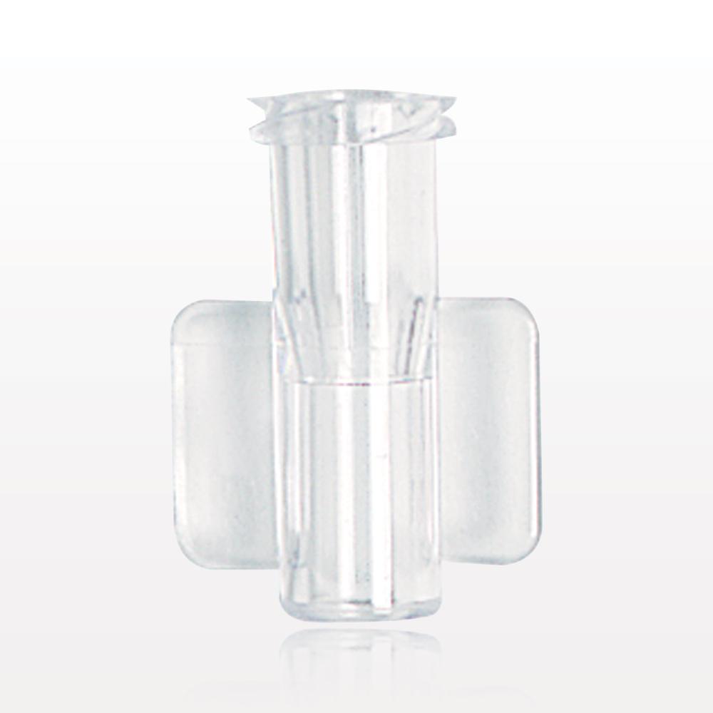 Female Luer Lock, Tubing Port, Clear