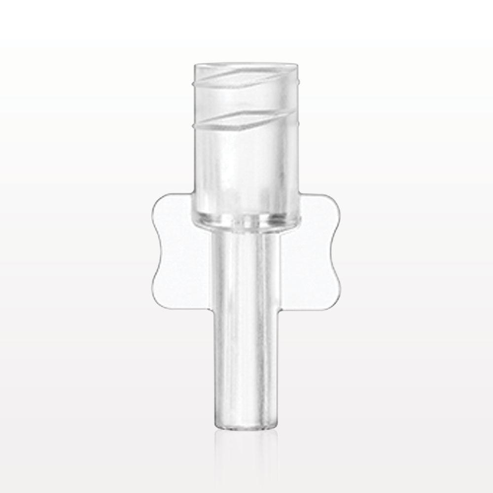 Female Luer Lock, Tubing Port, Clear