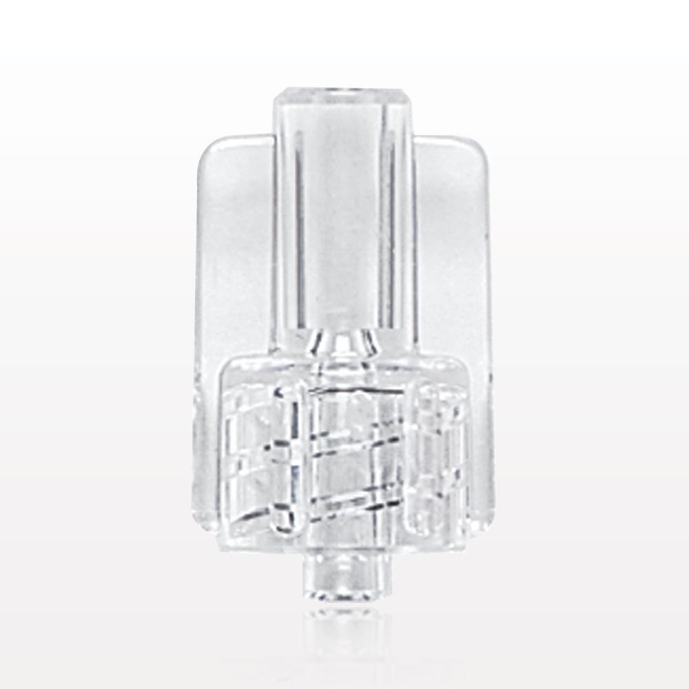 Male Luer Lock, Tubing Port, Clear