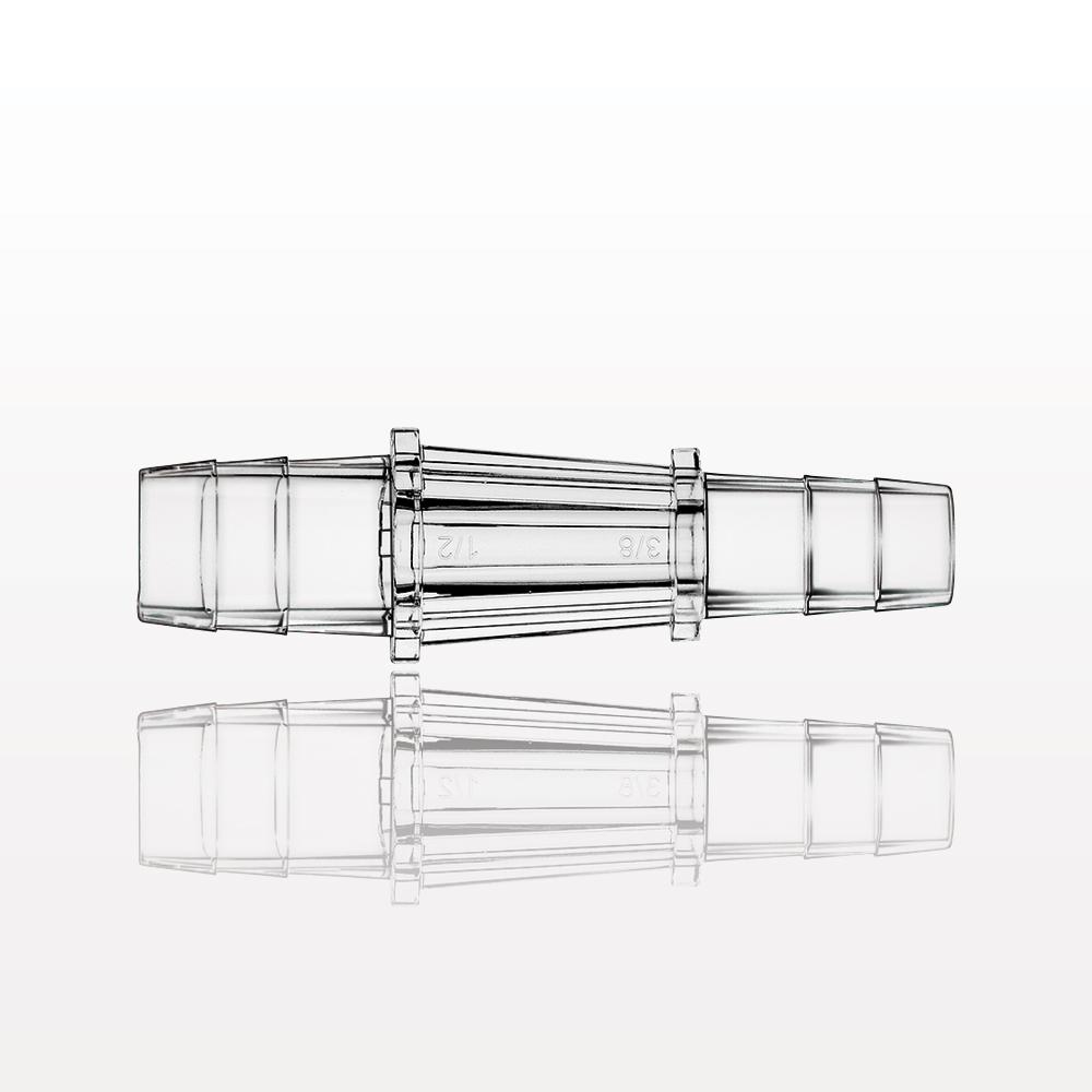 Straight Connector, Reducer, Barbed, Clear