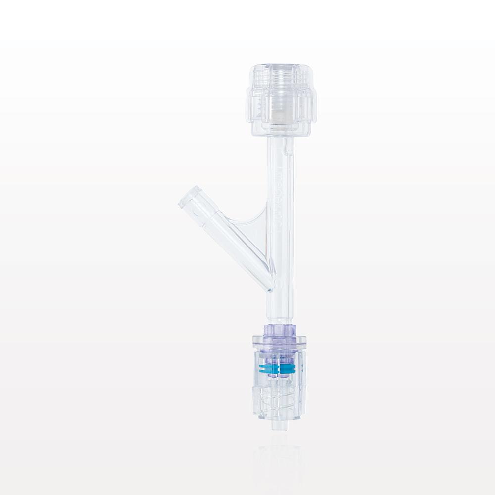 Hemostasis Y Connector, Rotating Male Luer Lock, Female Luer Lock Sideport