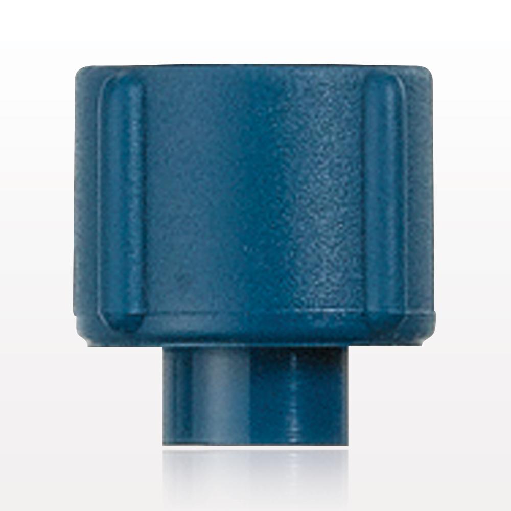 Tuohy Borst Adapter Cap, Blue