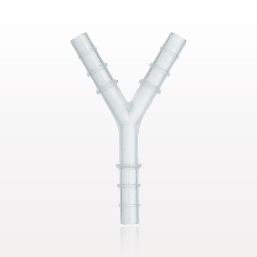 Y Connector, Reducer, Barbed, Natural