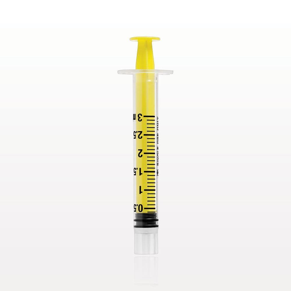 Male Slip NRFit™ Syringe, Yellow