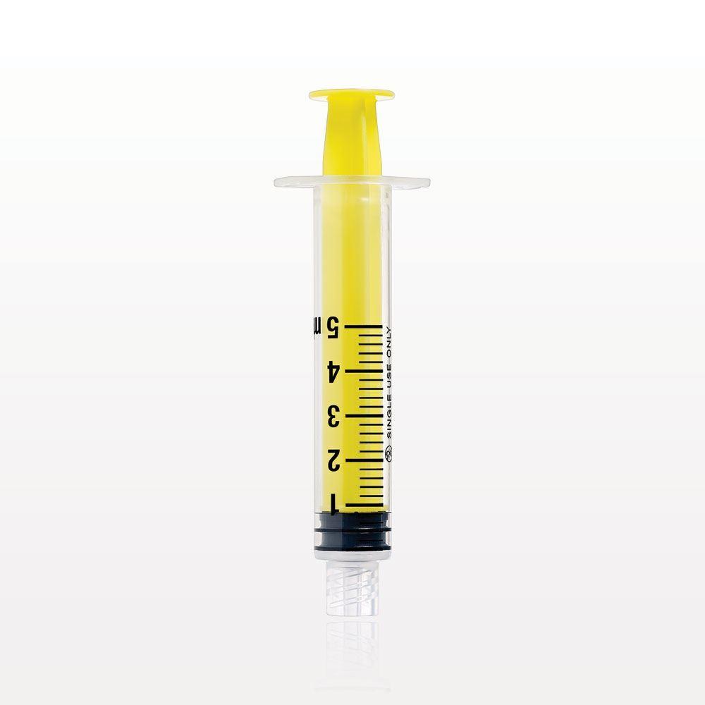 Male Lock NRFit™ Syringe, Yellow