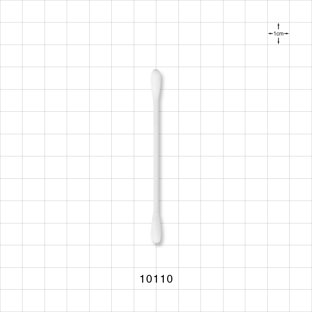 Round Tip Cotton Swabs with White Paper Handle