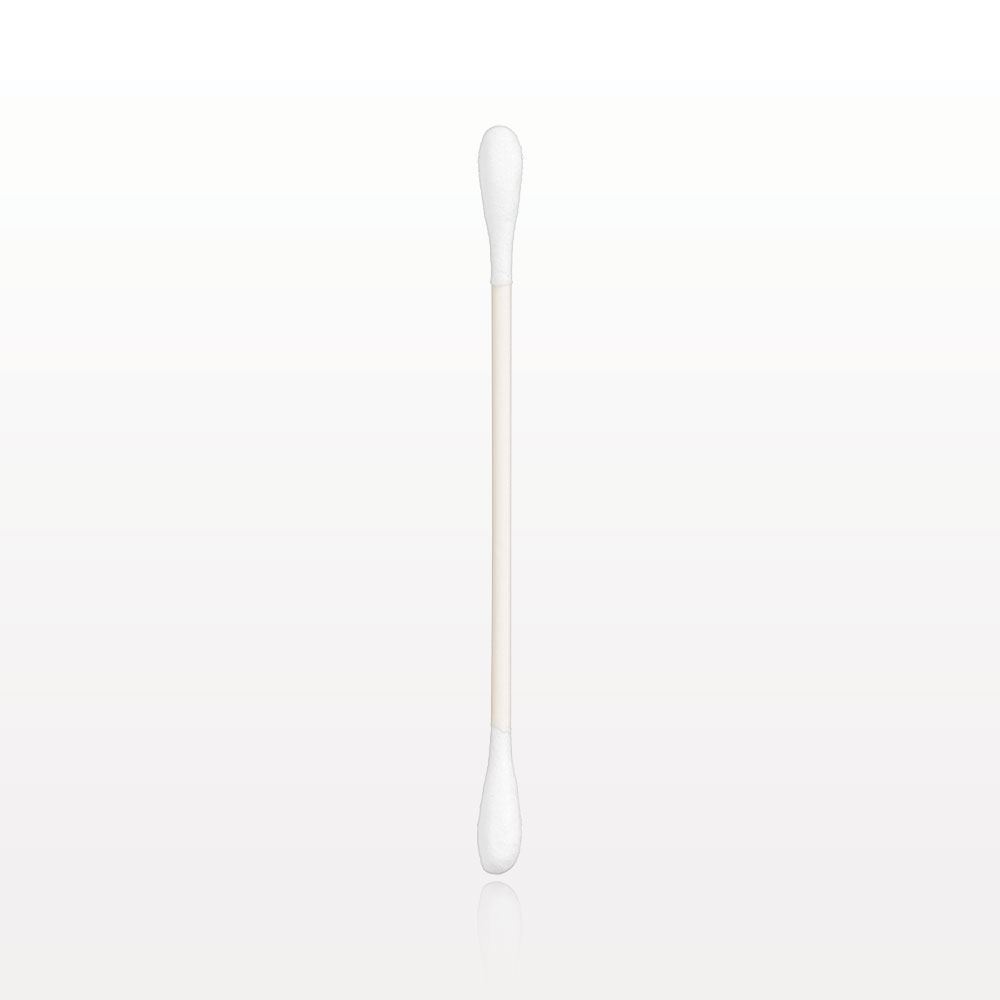 Dual Ended Round Tip Swab with Paper Handle in Cylinder Container