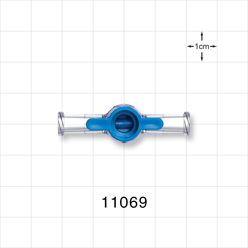 1-Way Stopcock, 2 Female Luer Locks