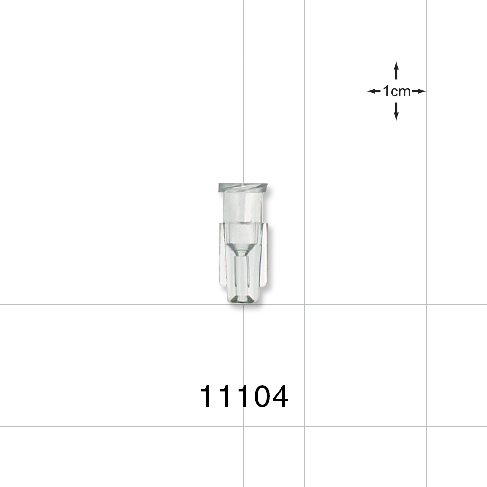 Female Luer Lock, Tubing Port, Clear