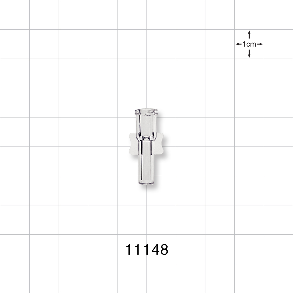 Female Luer Lock, Tubing Port, Clear