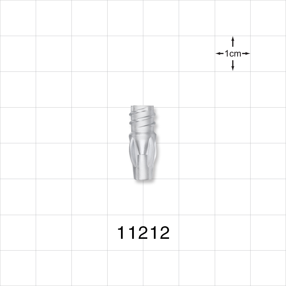 Female Luer Lock, Tubing Port, Clear