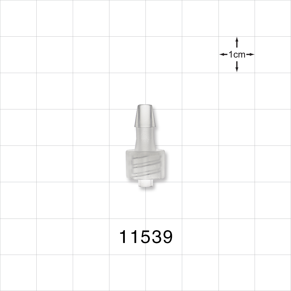 Male Luer Lock, Barbed, Natural