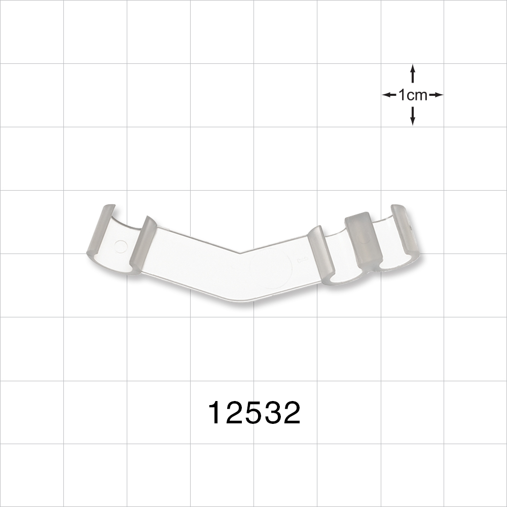 3-Channel Multi-Cavity Clip, Angled, Natural