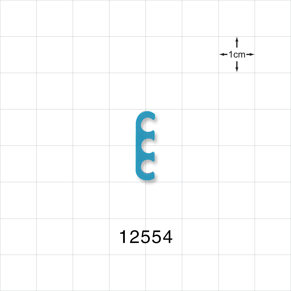 3-Channel Multi-Cavity Clip, Blue