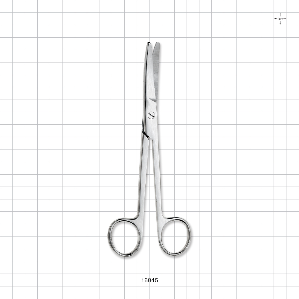 Single-Use Curved Mayo Scissors, Satin Finish