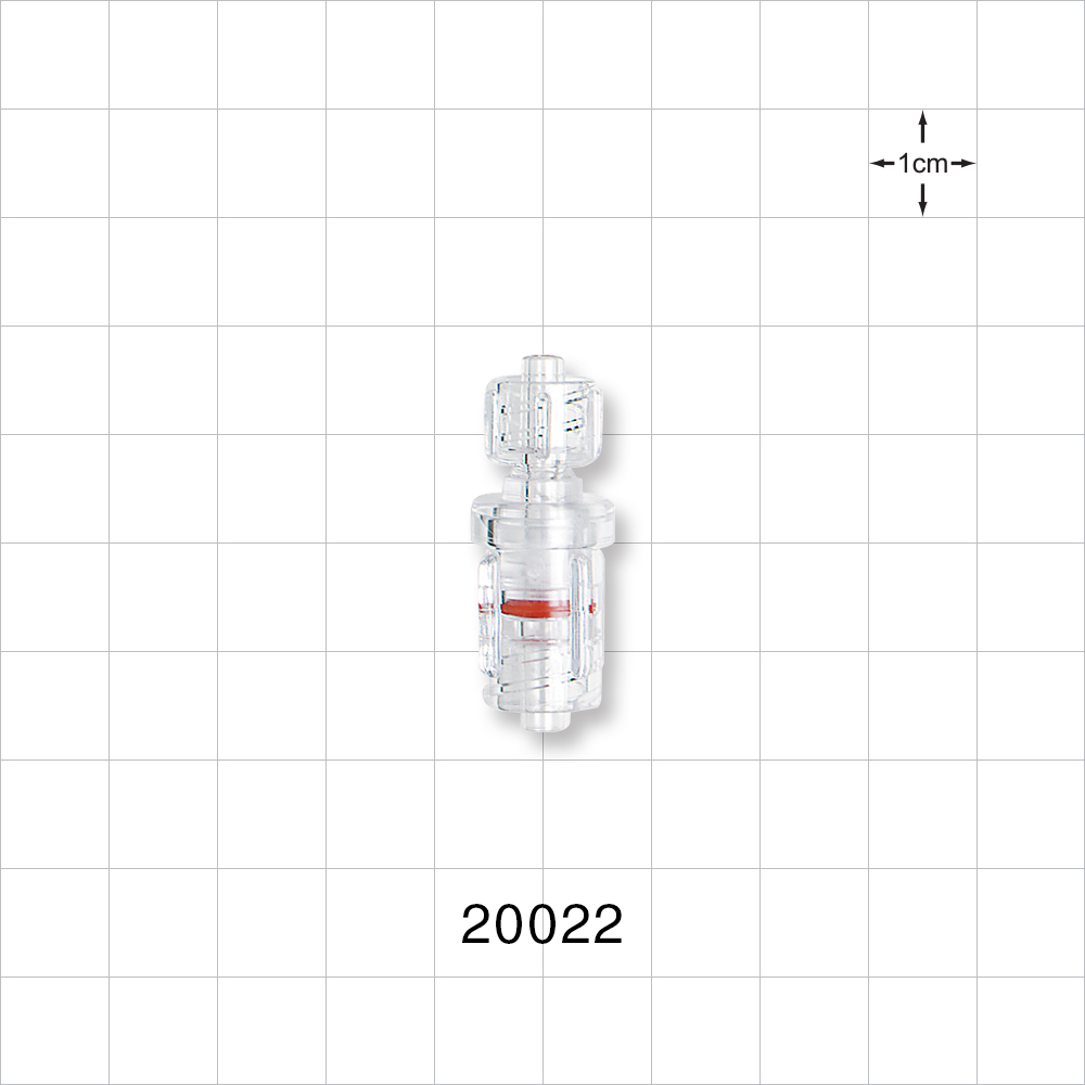 Male Luer Lock to Rotating Male Luer Lock, Clear