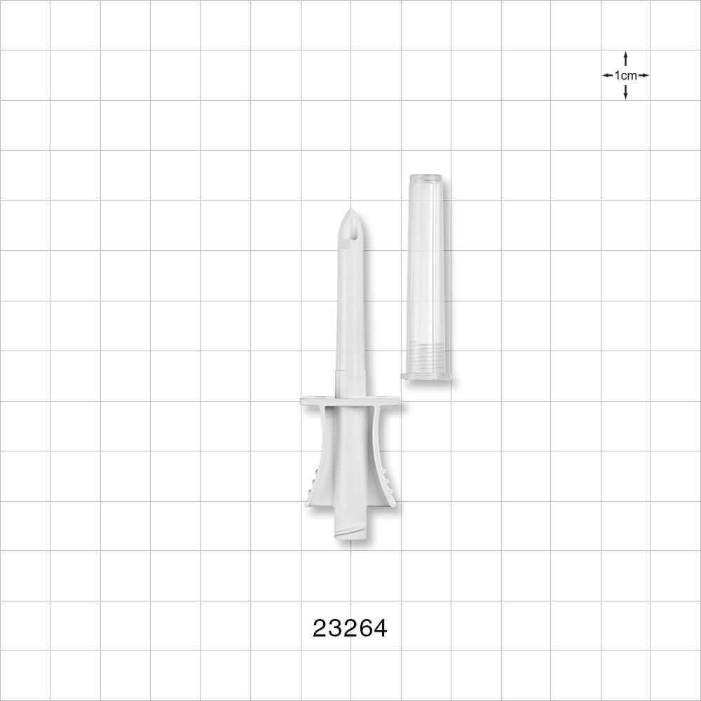 Spike, Non-Vented, with Vented Cap, Female Luer Lock