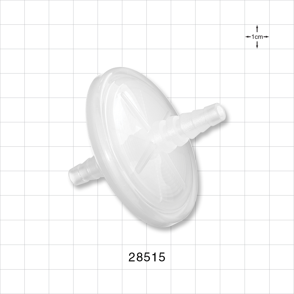 Hydrophobic Filter, Stepped Barb, Individually Packed