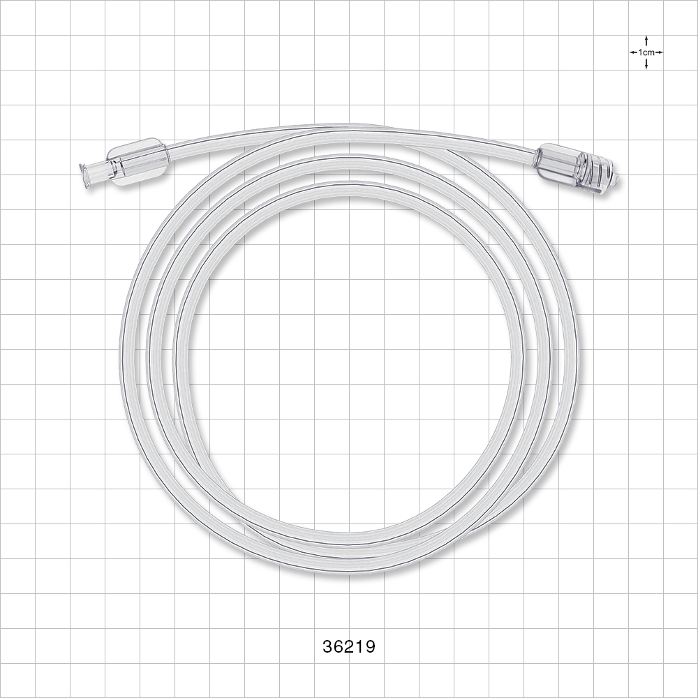 Bonded Non-Braided, High-Pressure Extension Line, Female Luer Lock to Male Luer Lock