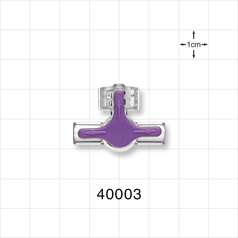 3-Way Stopcock, Male ENFit®, Tubing Ports