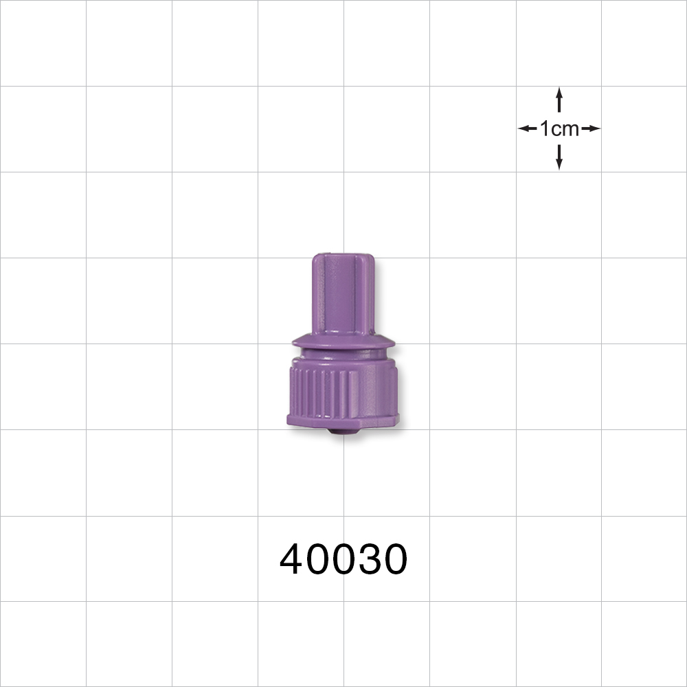 Male ENFit® Connector, Purple