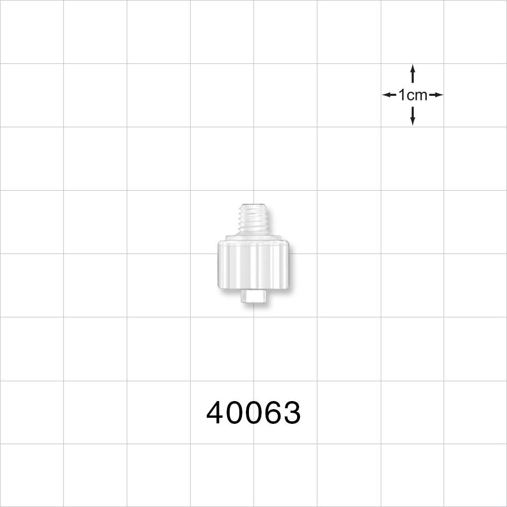 Threaded Connector, Male Luer Lock, White