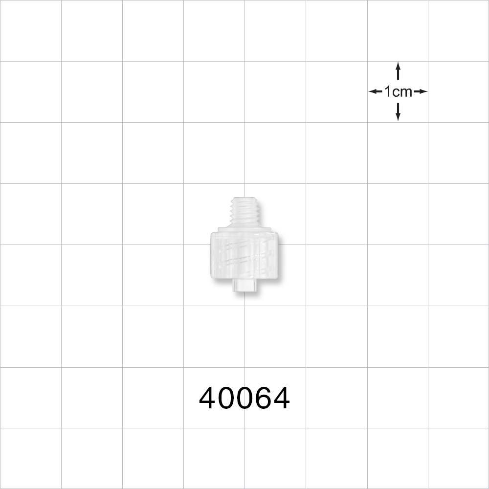 Threaded Connector, Male Luer Lock, Natural