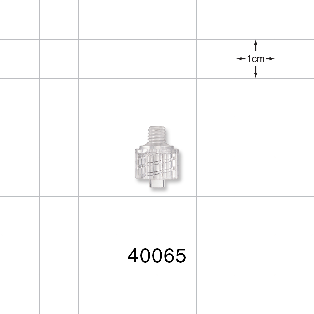 Threaded Connector, Male Luer Lock, Clear