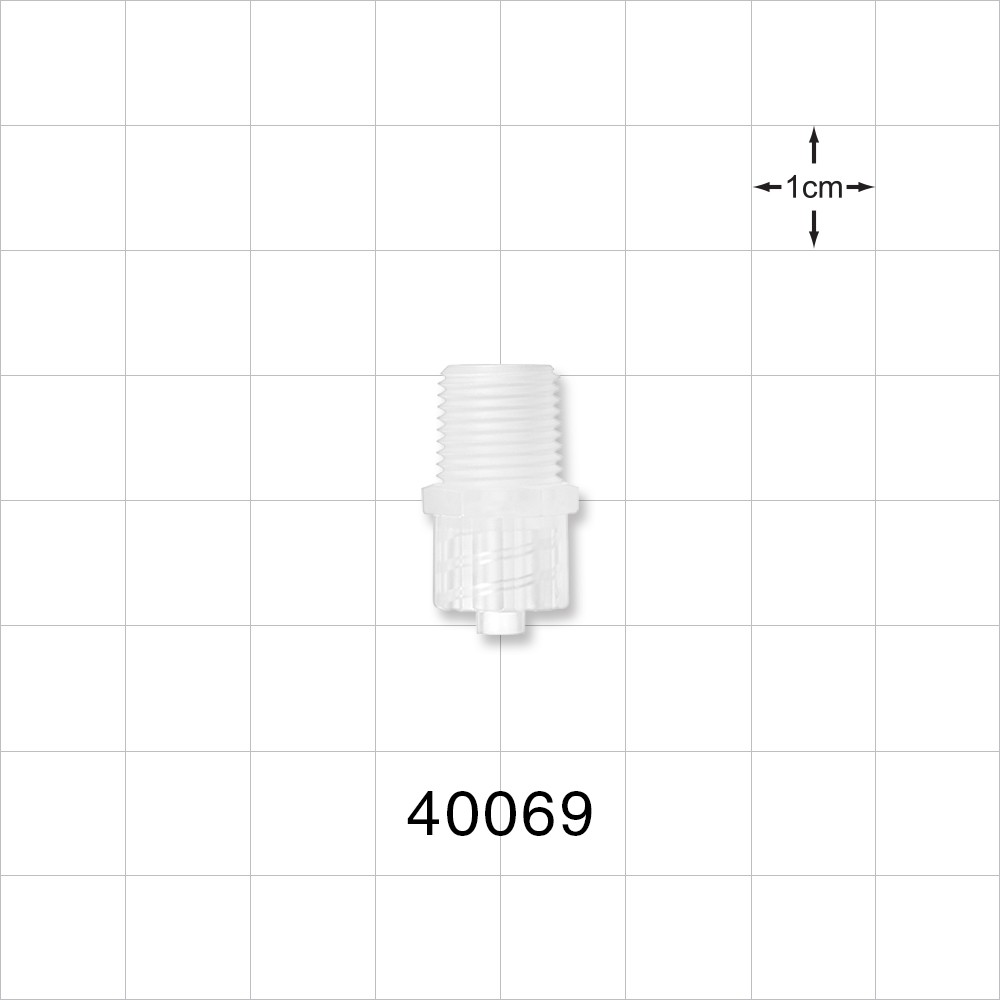 Threaded Connector, Male Luer Lock, Natural