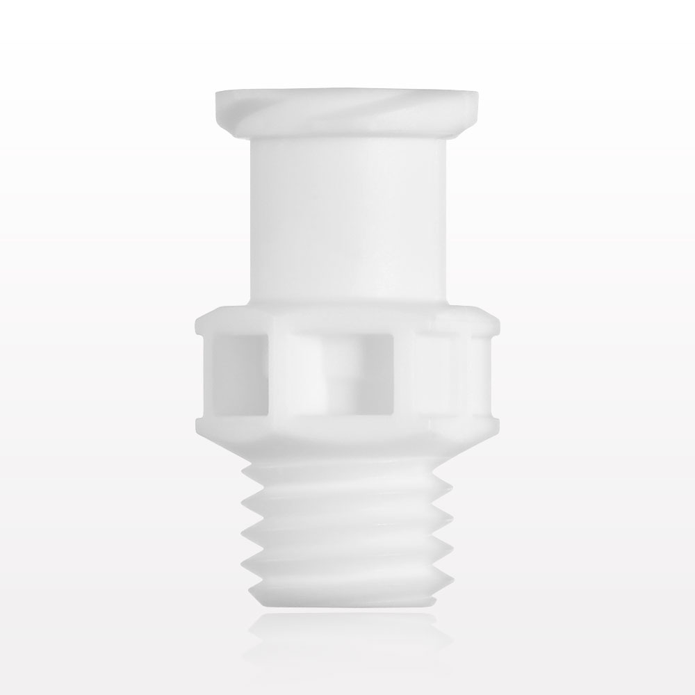 Threaded Connector, Female Luer Lock, White