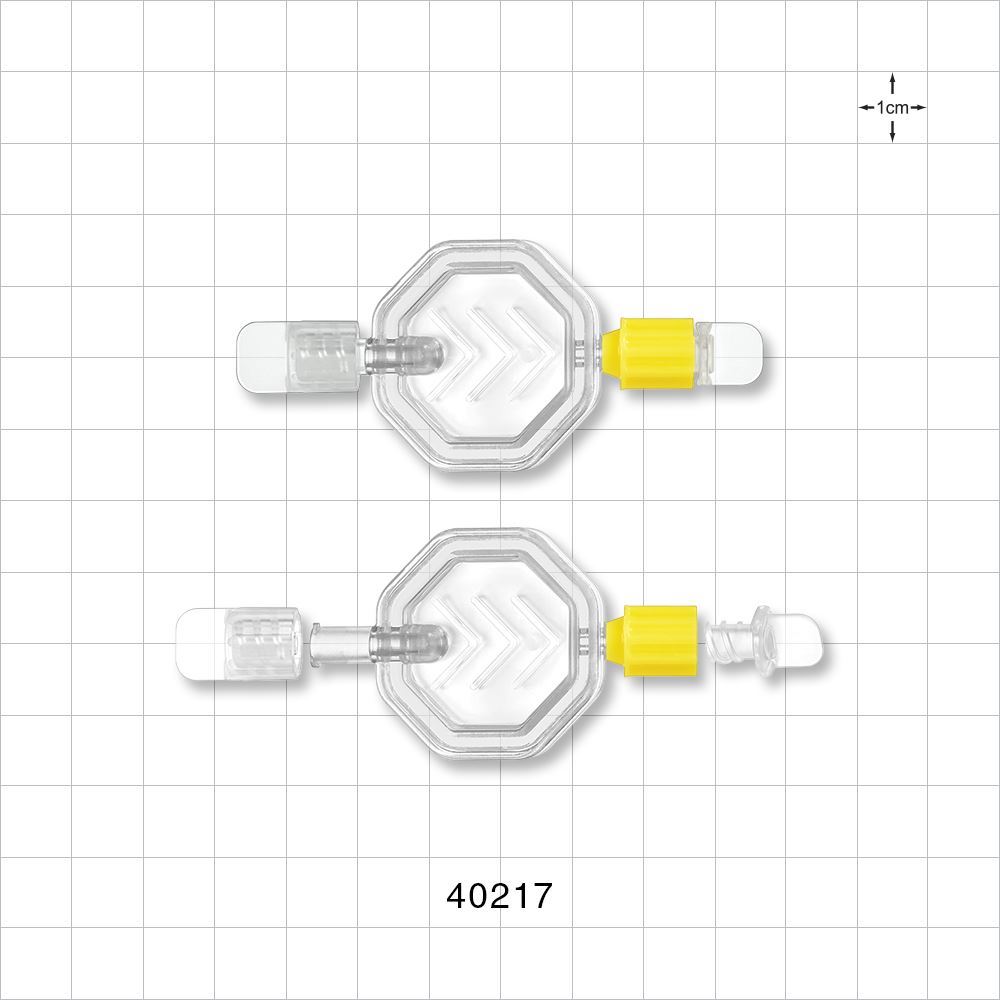 Hydrophilic Filter, NRFit™ Female Inlet, NRFit™ Male Outlet, Non-Vented Caps