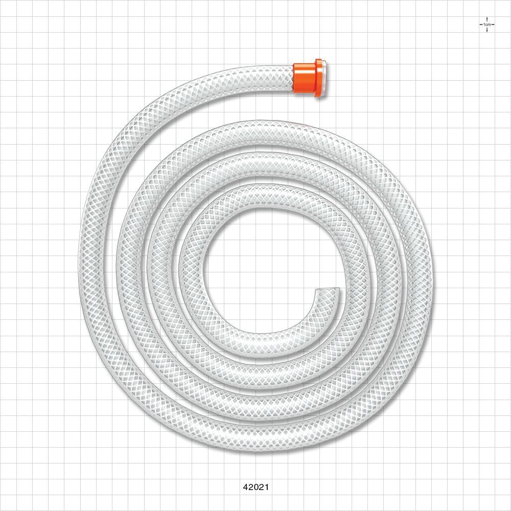 Molded Sanitary Flange Component, AdvantaSil® APSH Braid-Reinforced Silicone Tubing