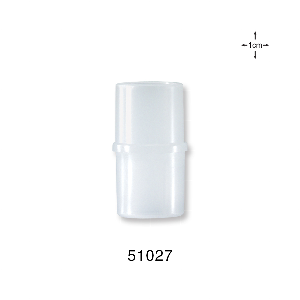 Straight Connector, Tubing Port, Natural