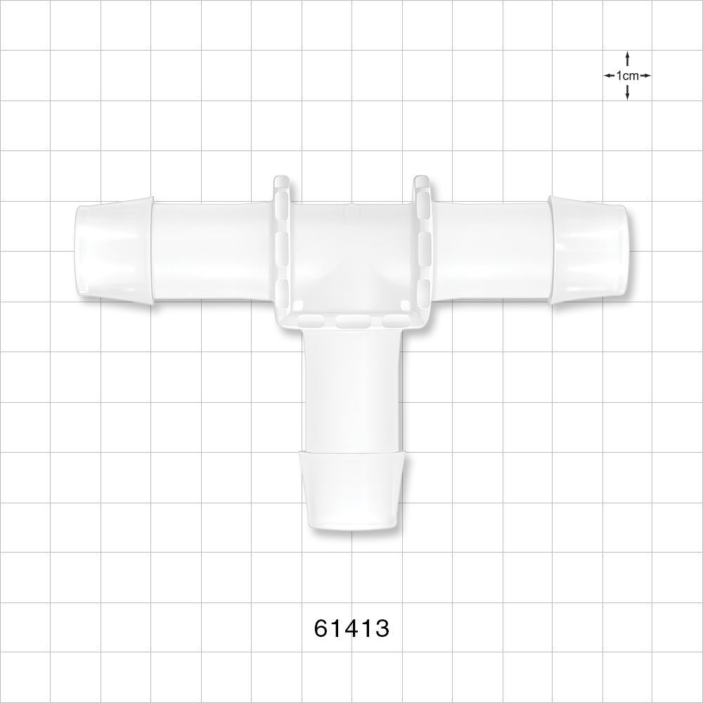 T Connector, Barbed, Natural