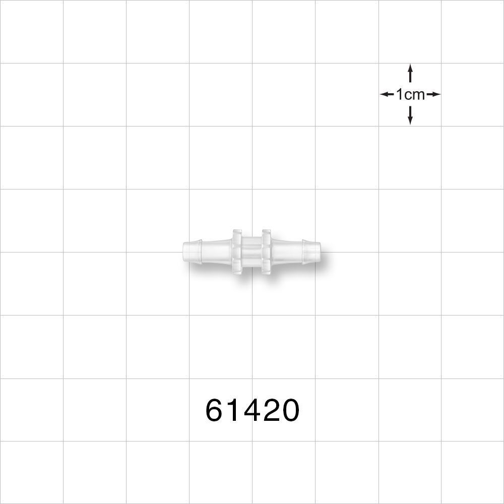 Straight Connector, Barbed Natural