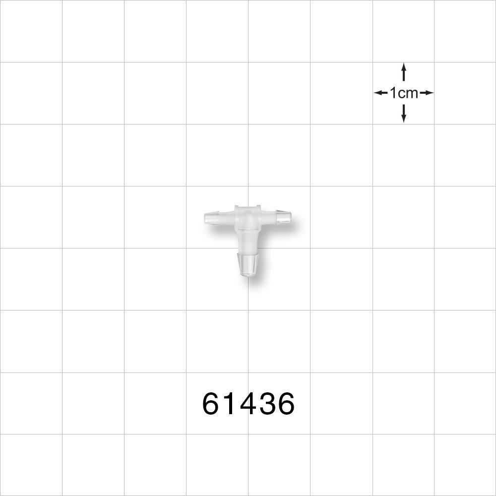 T Connector, Reducer, Barbed, Natural