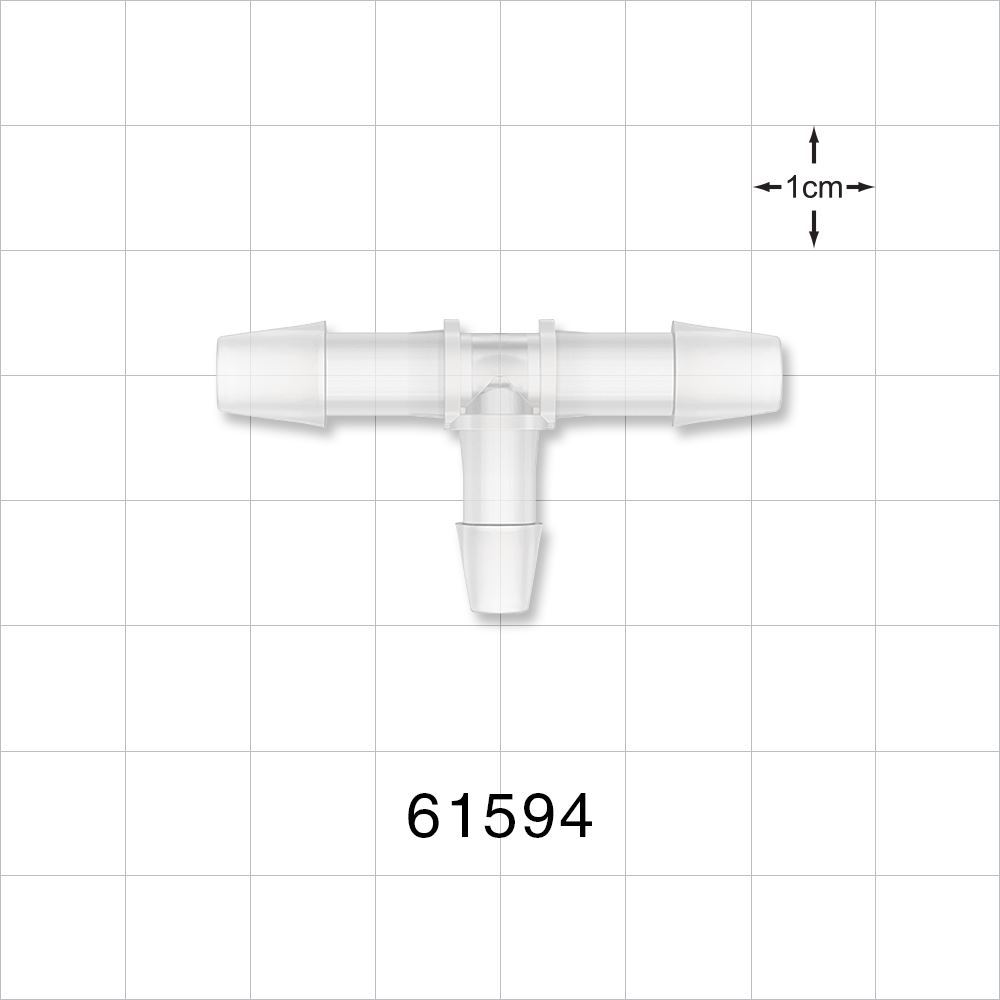 T Connector, Reducer, Barbed, Natural