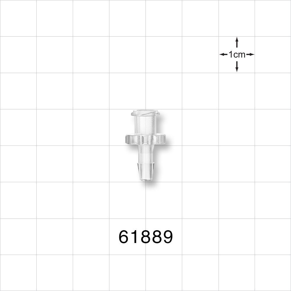 Female Luer Lock, Barbed, Clear