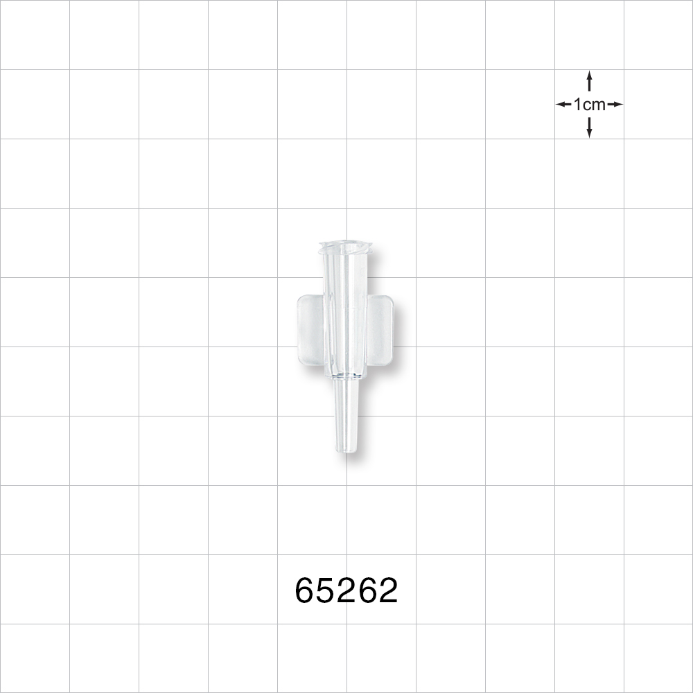 Female Luer Lock, Tubing Port, Clear