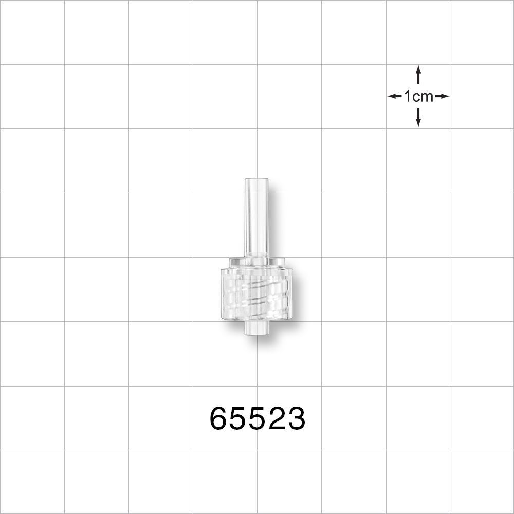 Male Luer Lock, Tubing Port, Clear