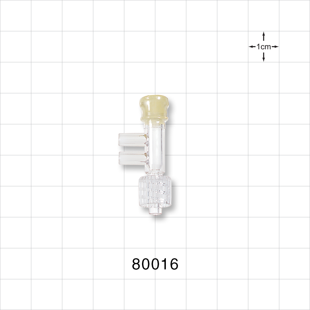 T Injection Site, Tubing Ports, Male Luer Lock