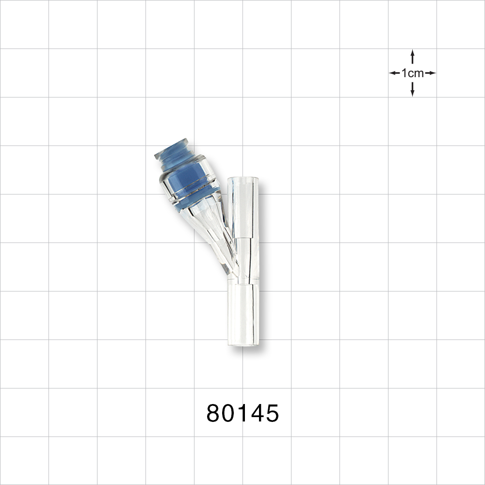 Needleless Swabbable Y with Injection Site