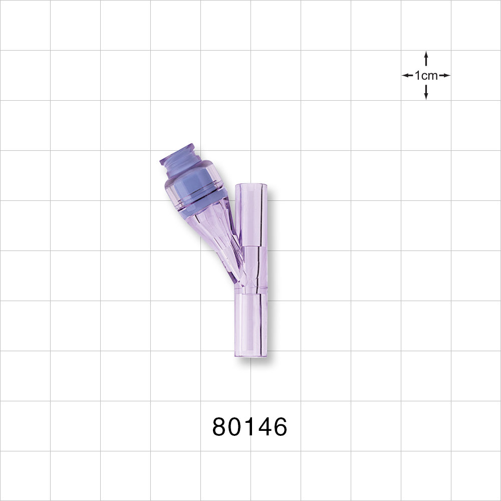 Needleless Swabbable Y Injection Site